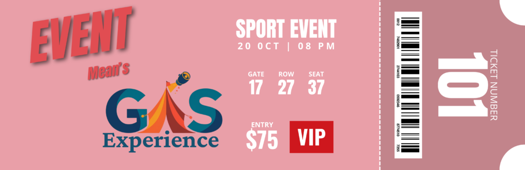 Red Modern Sport Event Ticket
